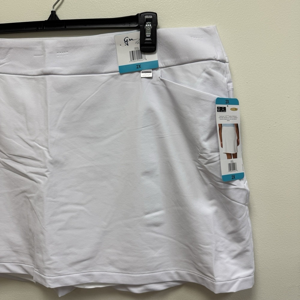 Greg Norman Skort Womens 2X White Golf Skirt Stretch Performance NWT - Picture 4 of 14